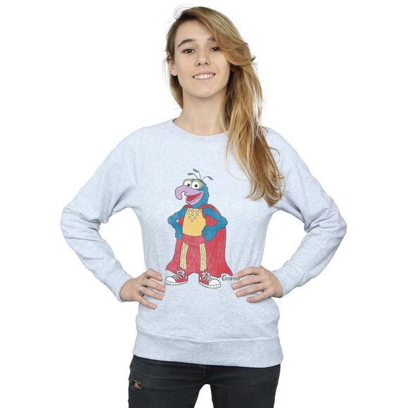 The Muppets Womens/Ladies Classic Gonzo Heather Sweatshirt / Heather Grey - Picture 4 of 7